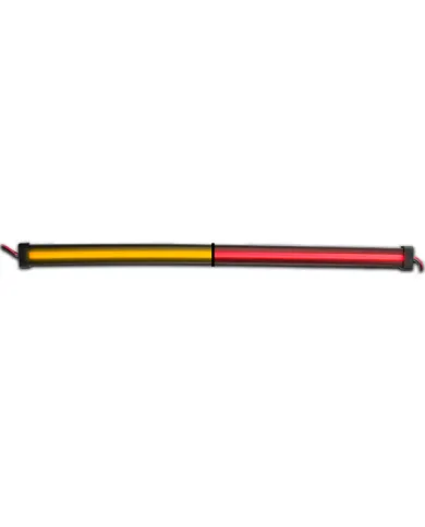 TXTLED-GL12CXAR - 12" Glow Series Dual Strip Light - Center Shine - Amber/Red