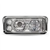 TXTLED-H121 - Rectangular Halo LED Projector Headlight Assembly - Chrome (Passenger Side)