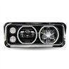TXTLED-H123 - Rectangular Halo LED Projector Headlight Assembly - Black (Passenger Side)