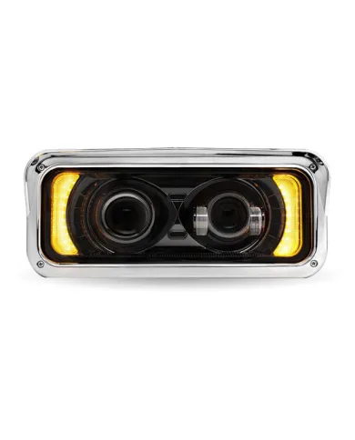 TXTLED-H134 - Rectangular Backlit LED Projector Headlight Assembly - Black (Driver Side)