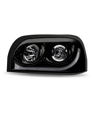 TXTLED-H15 - Freightliner Century Halogen Projector Headlight Assembly - Black (Driver Side)