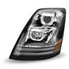 TXTLED-H17 - Volvo VNL LED Projector Headlight Assembly - Chrome (Driver Side)