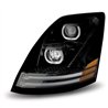 TXTLED-H19 - Volvo VNL LED Projector Headlight Assembly - Black (Driver Side)