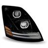 TXTLED-H20 - Volvo VNL LED Projector Headlight Assembly - Black (Passenger Side)