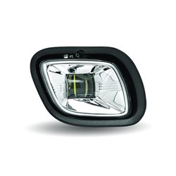 TXTLED-H39 - Freightliner Cascadia LED Fog/Driving Light - 3000 Lumens (6 Diodes) - Chrome - Driver