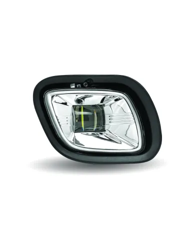 TXTLED-H39 - Freightliner Cascadia LED Fog/Driving Light - 3000 Lumens (6 Diodes) - Chrome - Driver