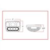 TXTLED-H4 - 5" x 7" Square LED Headlight (895 Lumens)