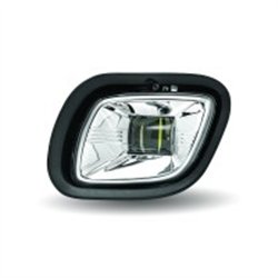 TXTLED-H42 - Freightliner Cascadia LED Fog/Driving Light - 3000 Lumens (6 Diodes) - Chrome - Passenger