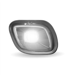 TXTLED-H43 - Freightliner Cascadia LED Fog/Driving Light - 3000 Lumens (6 Diodes) - Driver (Black)