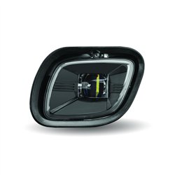 TXTLED-H44 - Freightliner Cascadia LED Fog/Driving Light - 3000 Lumens (6 Diodes) - Passenger (Black)