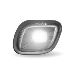 TXTLED-H44 - Freightliner Cascadia LED Fog/Driving Light - 3000 Lumens (6 Diodes) - Passenger (Black)