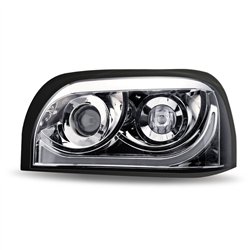 TXTLED-H49 - Freightliner Century LED Projector Headlight Assembly - Chrome (Driver Side)