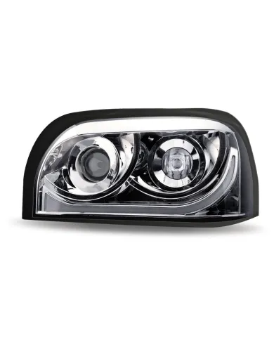 TXTLED-H49 - Freightliner Century LED Projector Headlight Assembly - Chrome (Driver Side)
