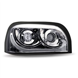 TXTLED-H50 - Freightliner Century LED Projector Headlight Assembly - Chrome (Passenger Side)