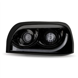 TXTLED-H57 - Freightliner Century LED Projector Headlight Assembly - Black (Driver Side)
