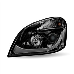 TXTLED-H68 - Freightliner Cascadia LED Projector Headlight Assembly - Black (Driver Side)
