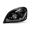 TXTLED-H68 - Freightliner Cascadia LED Projector Headlight Assembly - Black (Driver Side)