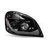TXTLED-H69 - Freightliner Cascadia LED Projector Headlight Assembly - Black (Passenger Side)