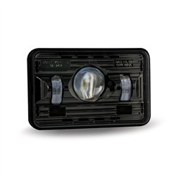 TXTLED-H73 - 4" x 6" LED Projector Headlight - Black - Low Beam - 2400 Lumens (6-24V)