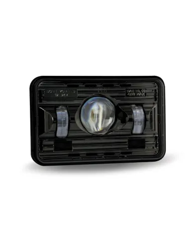 TXTLED-H75 - 4" x 6" LED Projector Headlight - Black - High Beam - 2400 Lumens