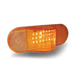 TXTLED-HOBA - Oval Side Turn Signal & Marker LED Light with Hump (18 Diodes)