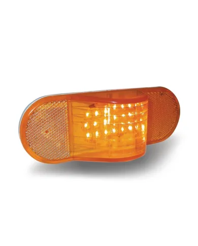 TXTLED-HOBA - Oval Side Turn Signal & Marker LED Light with Hump (18 Diodes)