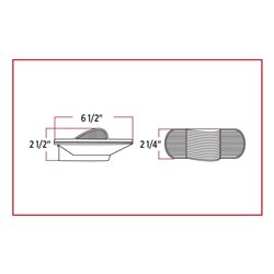 TXTLED-HOBA - Oval Side Turn Signal & Marker LED Light with Hump (18 Diodes)