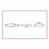 TXTLED-INF2CA - Small Infinity Clear Amber LED (6 Diodes)