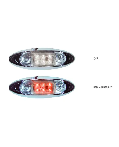 TXTLED-INF2CR - Small Infinity Clear Red LED (6 Diodes)
