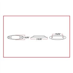 TXTLED-INF2CR - Small Infinity Clear Red LED (6 Diodes)