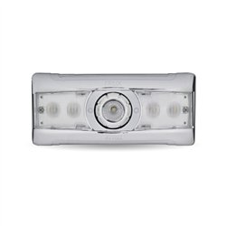 TXTLED-IR40 - CHROME INTERIOR RECTANGLE LED LIGHT WITH DUAL FUNCTION SIX COLORS