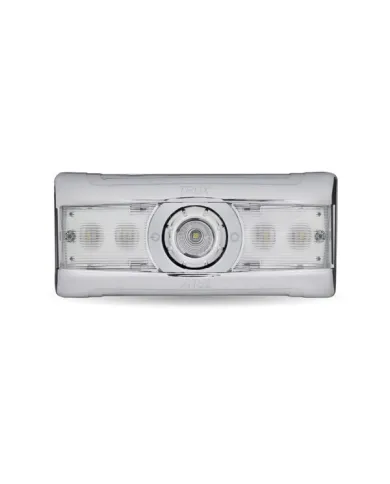 TXTLED-IR40 - CHROME INTERIOR RECTANGLE LED LIGHT WITH DUAL FUNCTION SIX COLORS