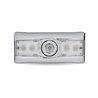 TXTLED-IR40 - CHROME INTERIOR RECTANGLE LED LIGHT WITH DUAL FUNCTION SIX COLORS