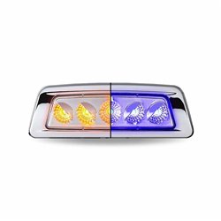 TXTLED-K200AB - KENWORTH T680/T700/T880 PASSENGER FENDER MARKER LIGHT-DUAL REVOLUTION AMBER/BLUE LED 