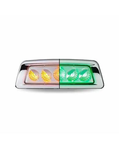 TXTLED-K200AG - KENWORTH T680/T700/T880PASSENGER FENDER MARKER LIGHT-DUAL REVOLUTION AMBER/GREEN LED 