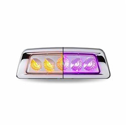 TXTLED-K200AP - KENWORTH T680/T700/T880 PASSENGER FENDER MARKER LIGHT-DUAL REVOLUTION AMBER/PURPLE LED 