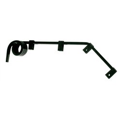 UP10615-Black Angled Mud Flap Hangers - 3 Coils (Pair)