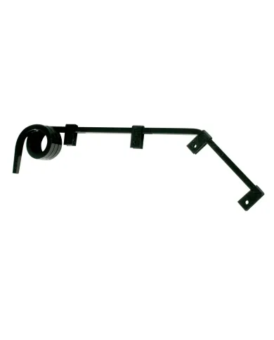 UP10615-Black Angled Mud Flap Hangers - 3 Coils (Pair)