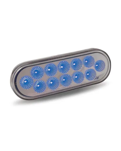 TXTLED-OXAB - Oval Dual Revolution Amber/Blue LED