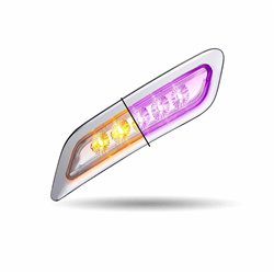TXTLED-P100AP - PETERBILT 579/567/587 DRIVER DOOR MARKER LIGHT-DUAL REVOLUTION AMBER/PURPLE LED 