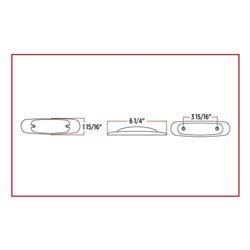 TXTLED-PETCA - Peterbilt Clear Amber LED (12 Diodes)
