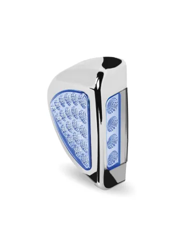 TXTLED-PSHXB - Peterbilt Side Headlight Triangle Dual Revolution Amber/Blue LED (24 Diodes)