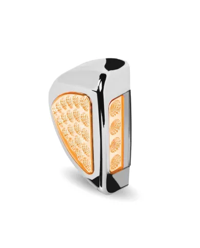 TXTLED-PSHXP - Peterbilt Side Headlight Triangle Dual Revolution Amber/Purple LED (24 Diodes)