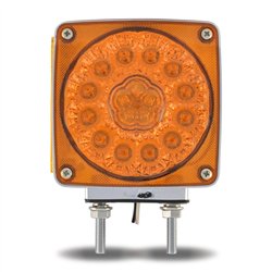 TXTLED-SDFL3A - Super Diode Double Face Double Post Square Amber LED - Driver Side (38 Diodes)