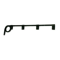 UP10625-Black Straight Mud Flap Hangers - 1 Coil (Pair)