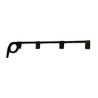 UP10625-Black Straight Mud Flap Hangers - 1 Coil (Pair)