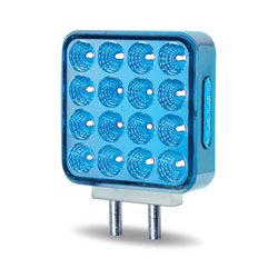 TXTLED-SDXB - Dual Revolution Double Face Double Post Square LED (Amber/Red/Blue) - (44 Diodes)