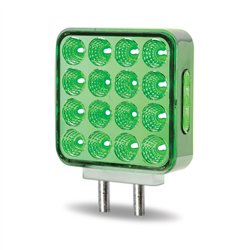TXTLED-SDXG - Dual Revolution Double Face Double Post Square LED (Amber/Red/Green) - (44 Diodes)