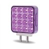 TXTLED-SDXP - Dual Revolution Double Face Double Post Square LED (Amber/Red/Purple) - (44 Diodes)