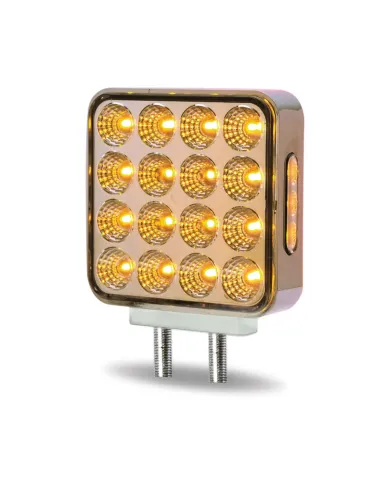 TXTLED-SDXP - Dual Revolution Double Face Double Post Square LED (Amber/Red/Purple) - (44 Diodes)